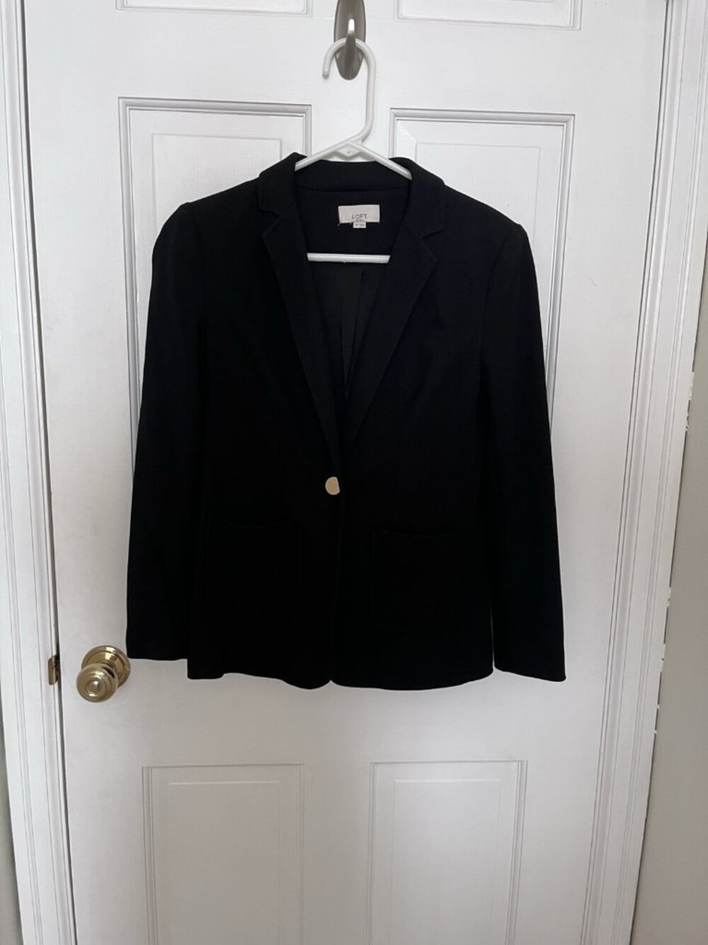 LOFT Black Blazer Gold Buttons